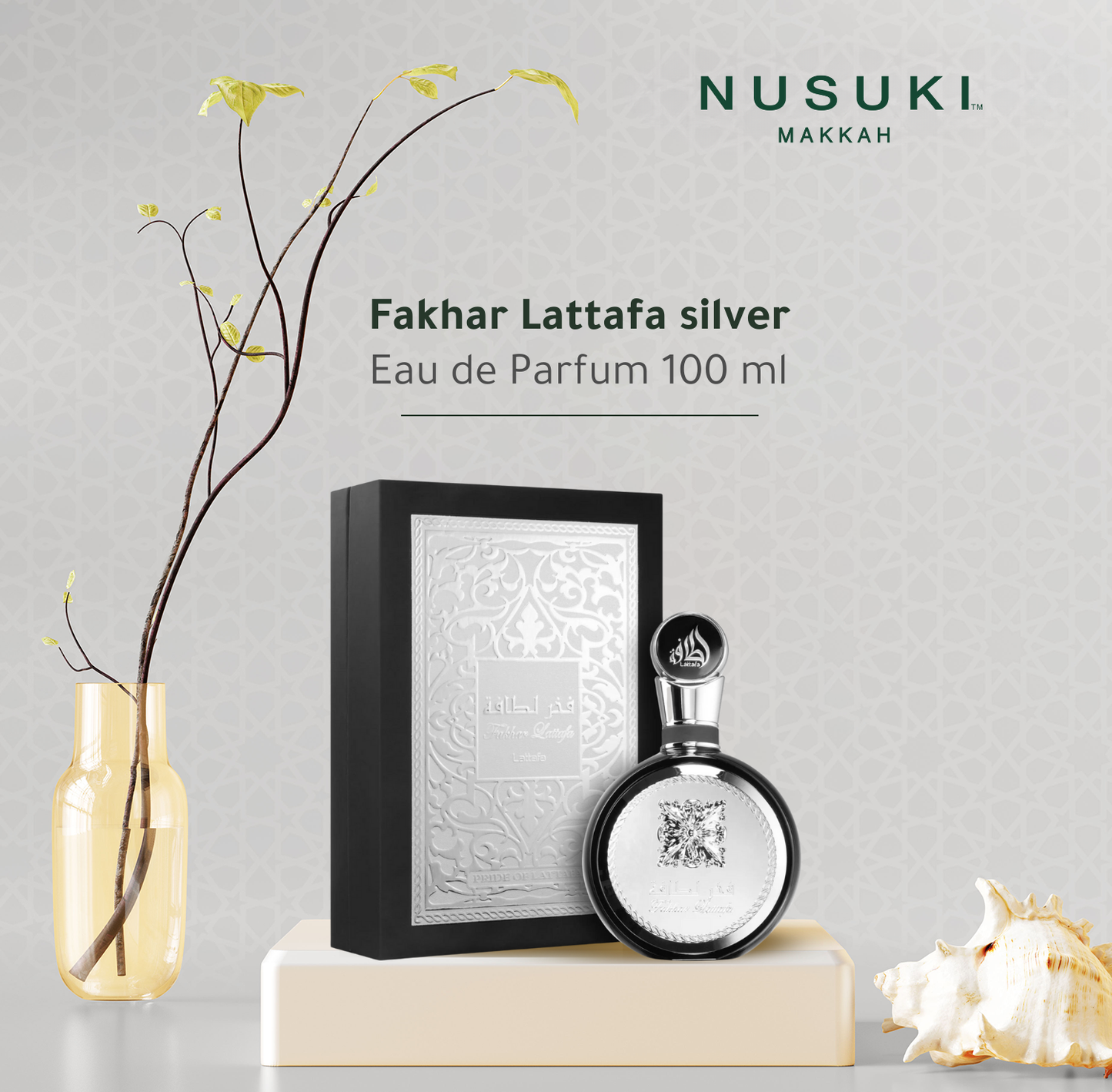 Fakhar Lattafa Silver Perfume Eau de Parfume 100ml