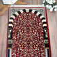 Al Rawdha Al Sharifa Prayer Mat - Red with Handbag