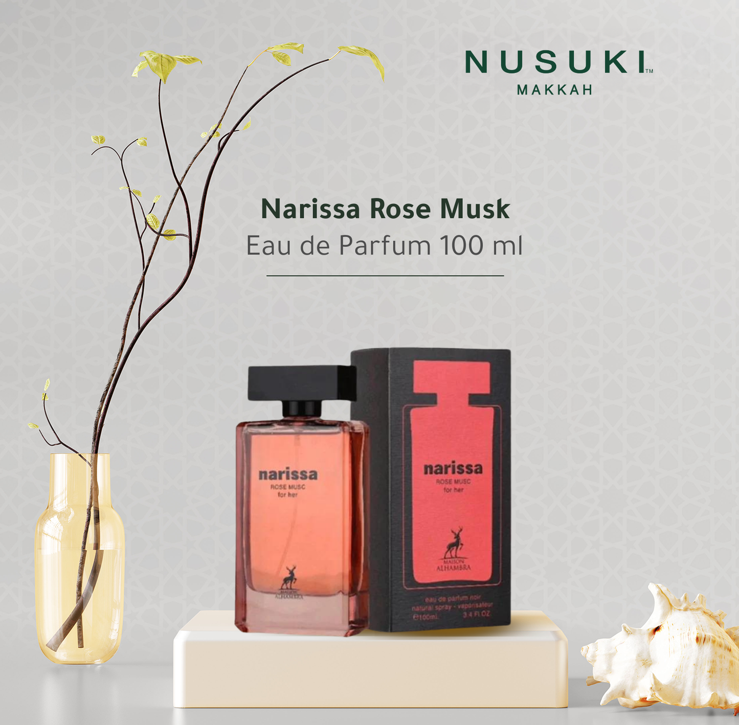 Narissa rose musk Perfume EDP 100ml